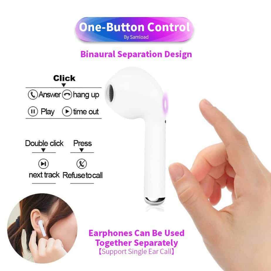 Eirpods i7 Single Wireless Bluetooth 
