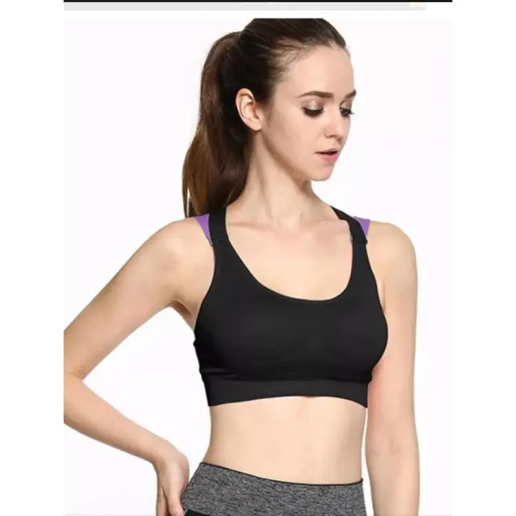 SHOCKPROOF YOGA SPORTS BRA WITHOUT STEEL RING (Black)