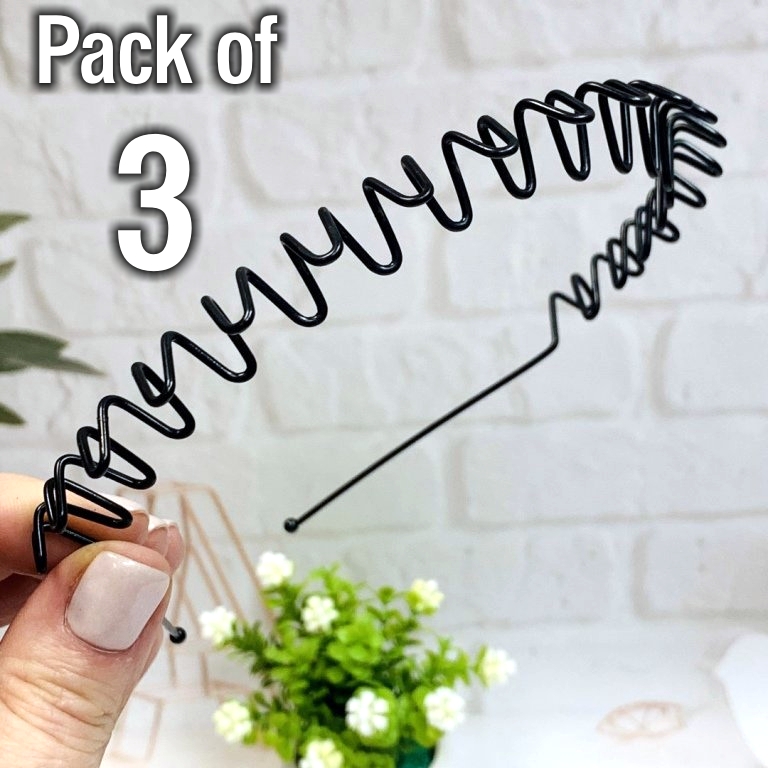 3 NEW Metal Gym, College, Sports Hair Headband Hair Band for Daily Use