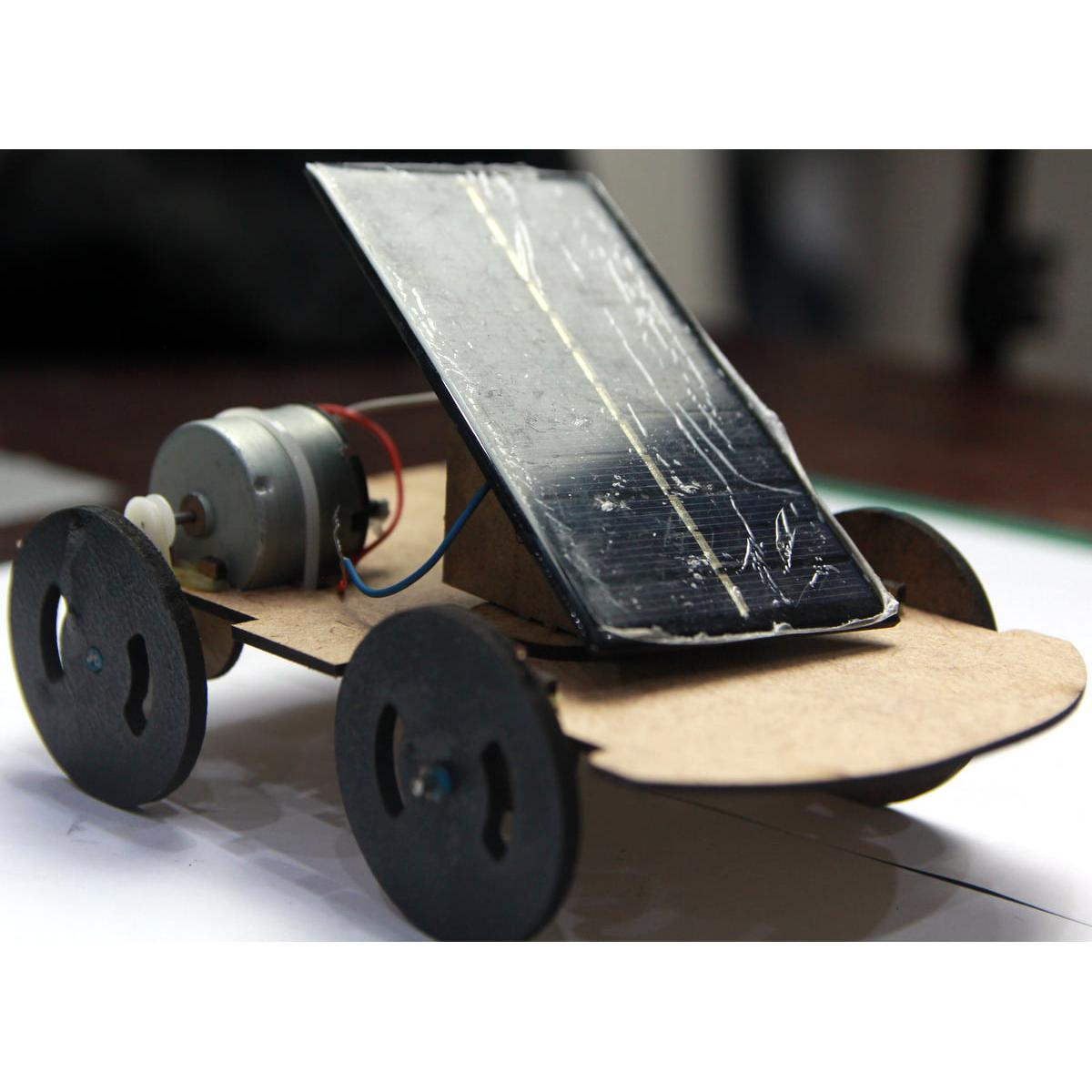 Solar Powered Car Project Kit, DIY Toy Solar Powered Car Kit Educational Science for Children