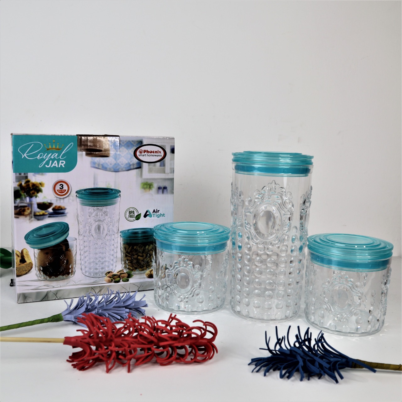 3 Pcs Air Tight Royal Jar Set Price in Pakistan (M014649) - 2023 Designs,  Reviews & Videos