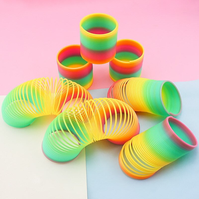 Magic Slinky Spring Toy – Stretchable & Bouncing Fidget Fun for Girls, Boys & Adults | Classic Stress Relief Toy - 1 Piece