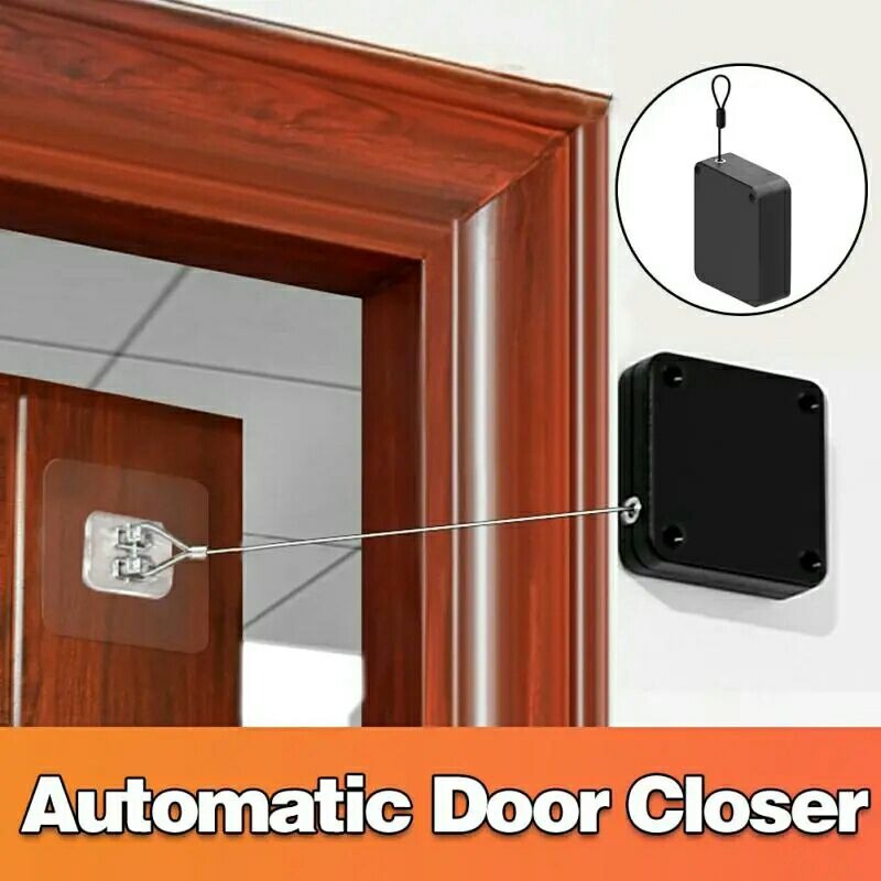 Automatic Door Closer - Durable and Long-Lasting, Easy to Install and Adjust, Suitable for Wooden, Metal, and Glass Doors, Soft Close and Silent Operation