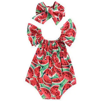 watermelon baby outfit girl