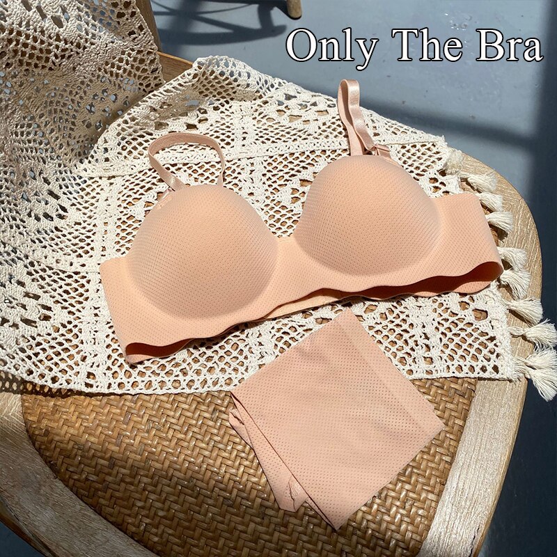 Women Seamless Bras Thin Solid Color Underwear Push Up Lingerie Wireless  Bralette Girl Fashion Brassiere Tube Top (Bands Size : 38, Color : Apricot)  : : Clothing, Shoes & Accessories