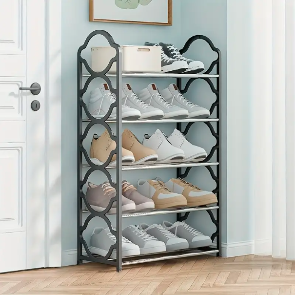 Sabeeha Traders Presenting the  4,5,6 Layer Shoe Rack Multifunctional Book Rack Accessories Rack for Home and Office Durable Non Breakable Shoe Organizer Stainless Steel Layer Shoe Rack Easy Assembly