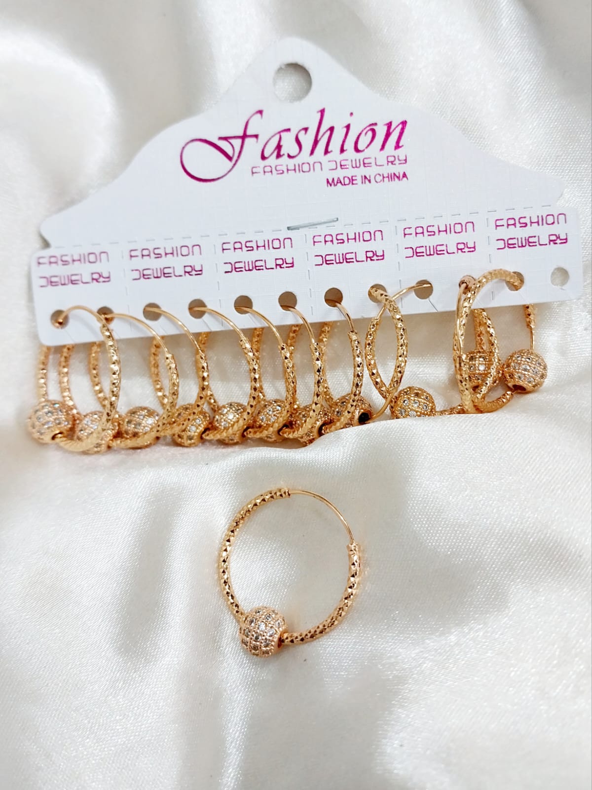 Golden balls earings