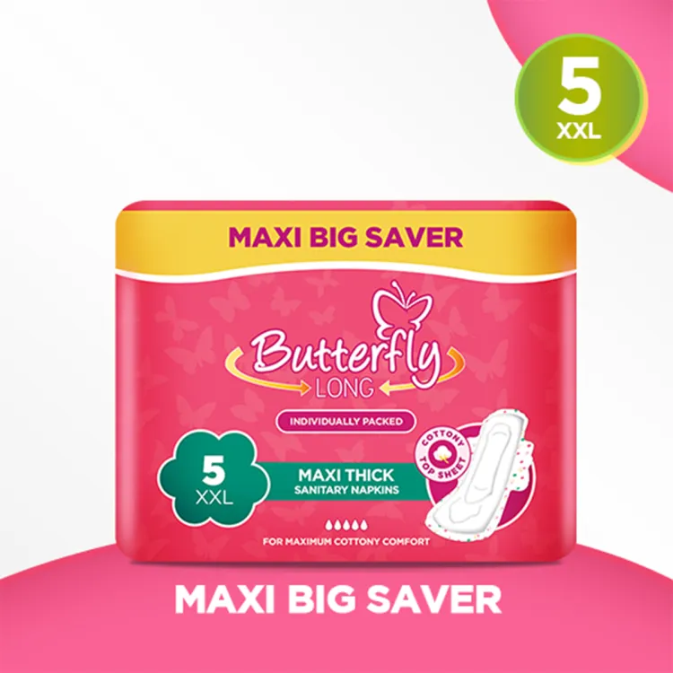 Buy Butterfly Ultra Big Saver Sanitary Pads- Blue, XXL At Best