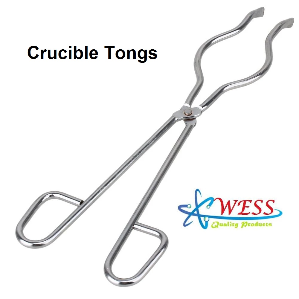 Nickel-Plated Steel Crucible Tongs, 20 L; 1/Pk