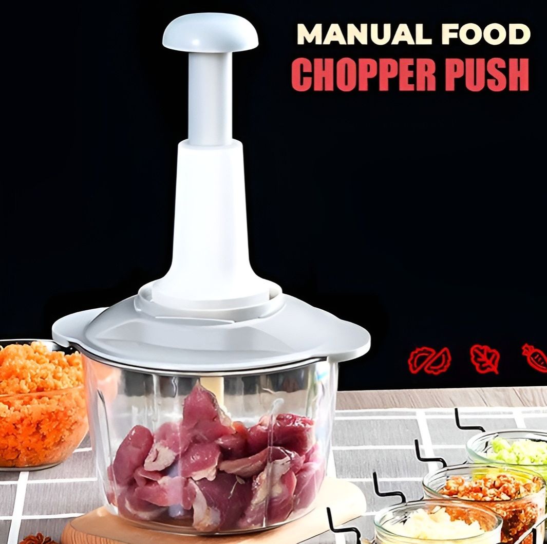 Multifunction Kitchen Food chopper Machine onion chopper Hand Pull Speedy Chopper Turbo Cutter Nicer Dicer Plus Garlic Press small meat Shredders Grinder Mincer Mixer Blender can cut fruits/vegetables/nuts/herbs/onions/garlic/chili /900ML/500ML/200ML price in Pakistan