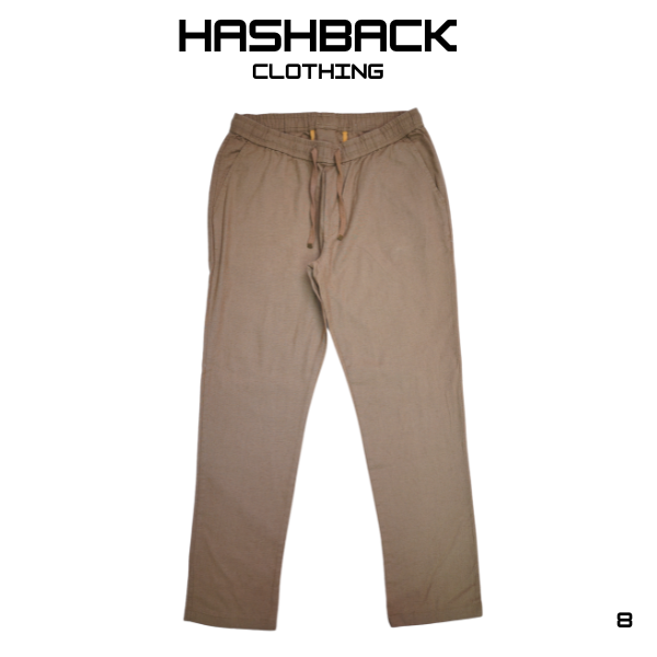 Hashback Chino Pants for Men - Cotton Chino Pants - Elastic Waistband