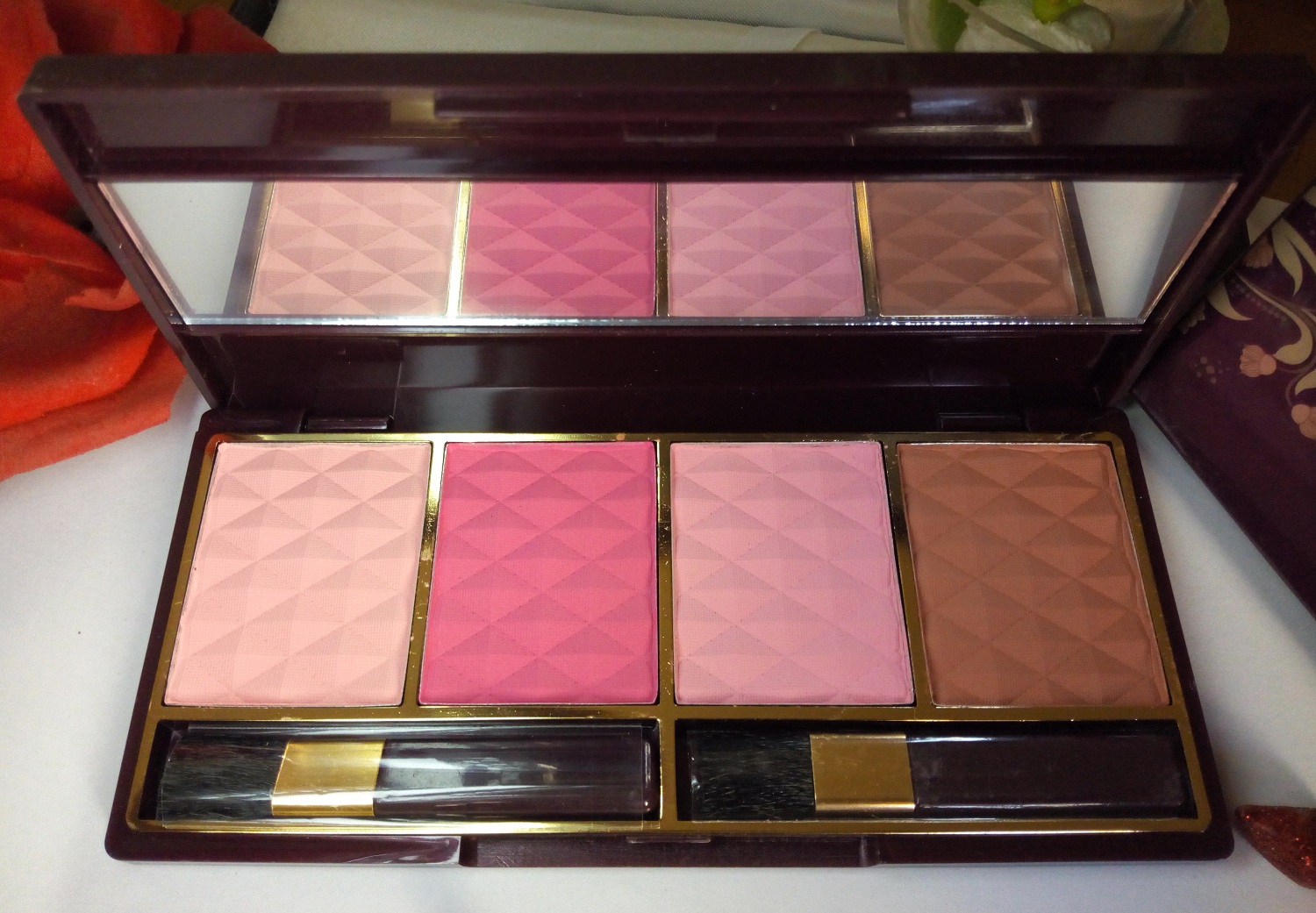 Premium Bridal 4-Color Blush Palette Set - High Pigmentation, New Elegant Makeup