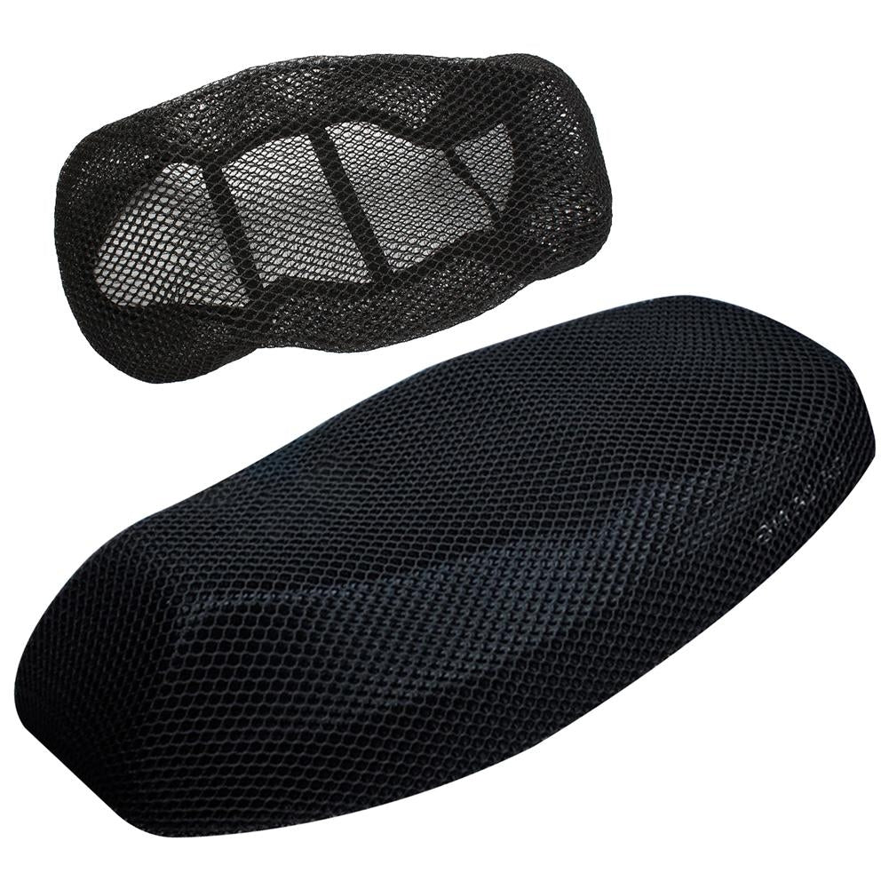 Seat Net Cover Mesh Type 10 MM Thickness Universal Bike Net Universal motor bike motorcycle cool mesh 10mm XXL net design seat cover sunscreen cushion bike seat protector sun block heat insulation water rain proof mesh pad for all motorbikes ZW Shop 
