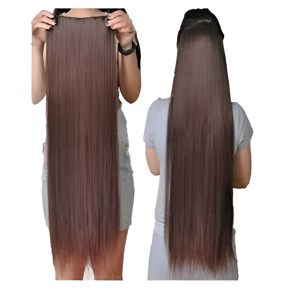 Hair Extension Brown - Dark Brown- 27 Inch