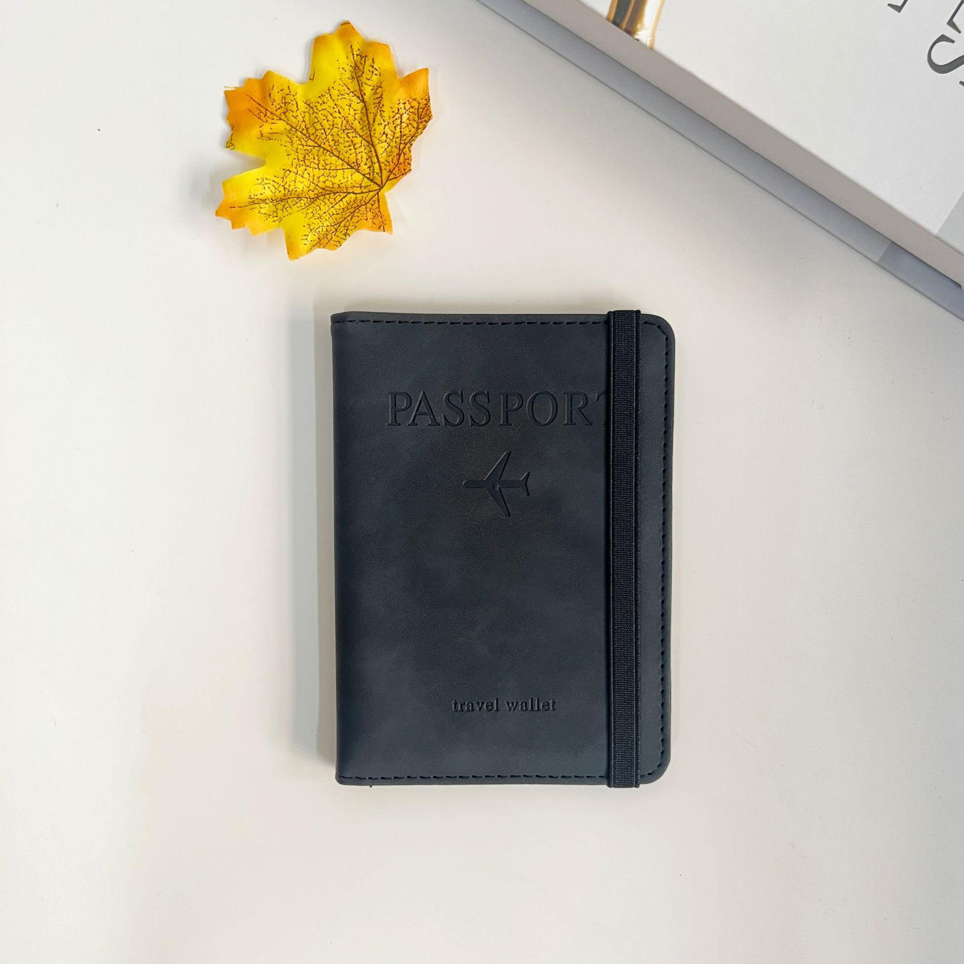 Passport Holder Wallet RFID Blocking Leather Travel Card Passport Cover Case Multiple Color