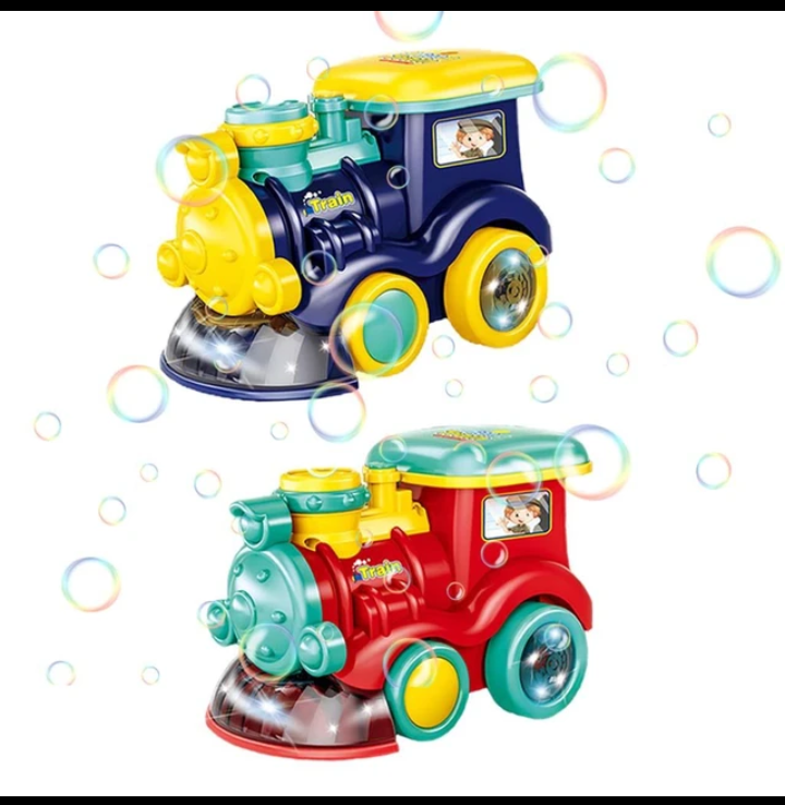 Cartoon Train Bubble Music Toy For Boys Girls