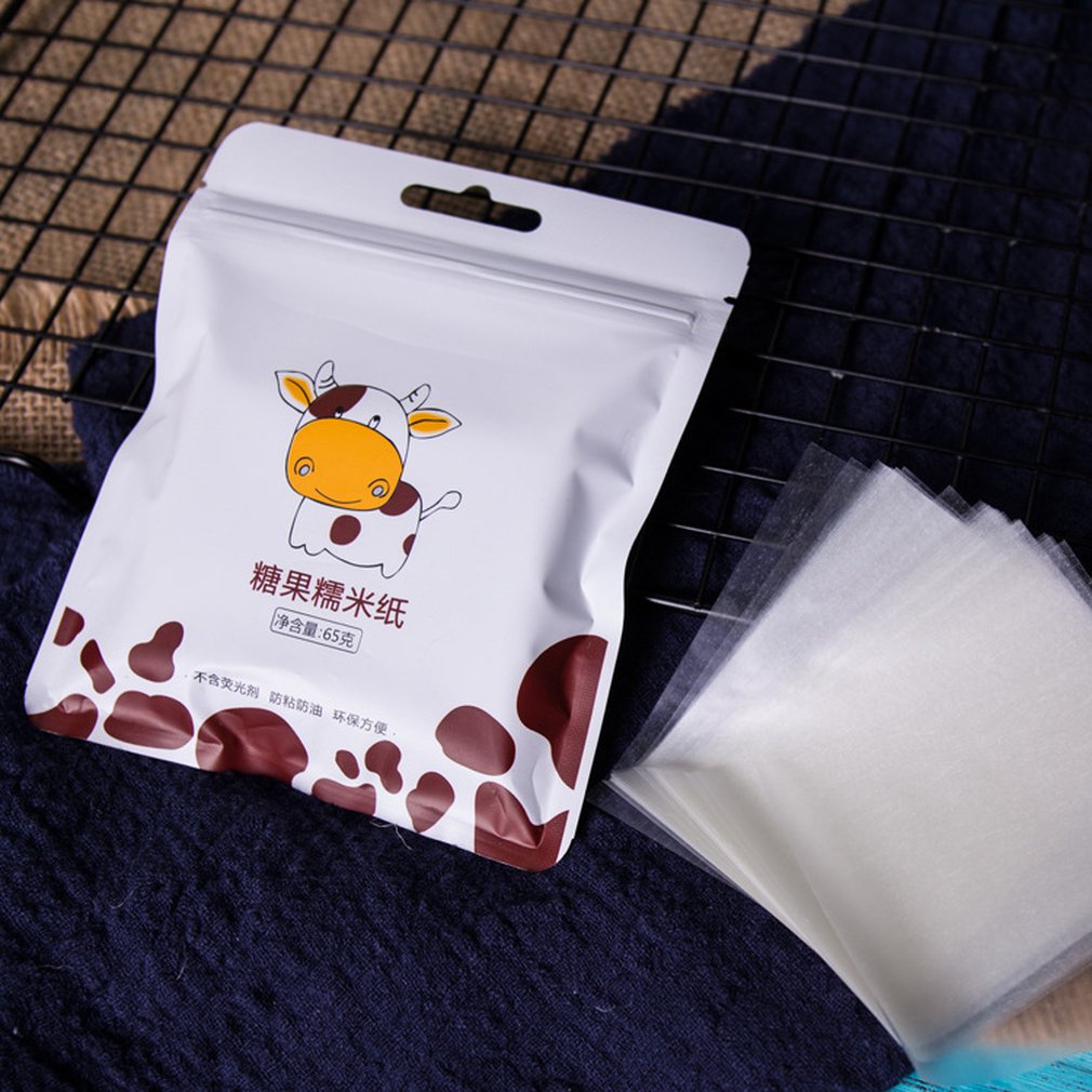 500 Sheets Nougat Wrapping Paper Edible Glutinous Rice Paper Baking