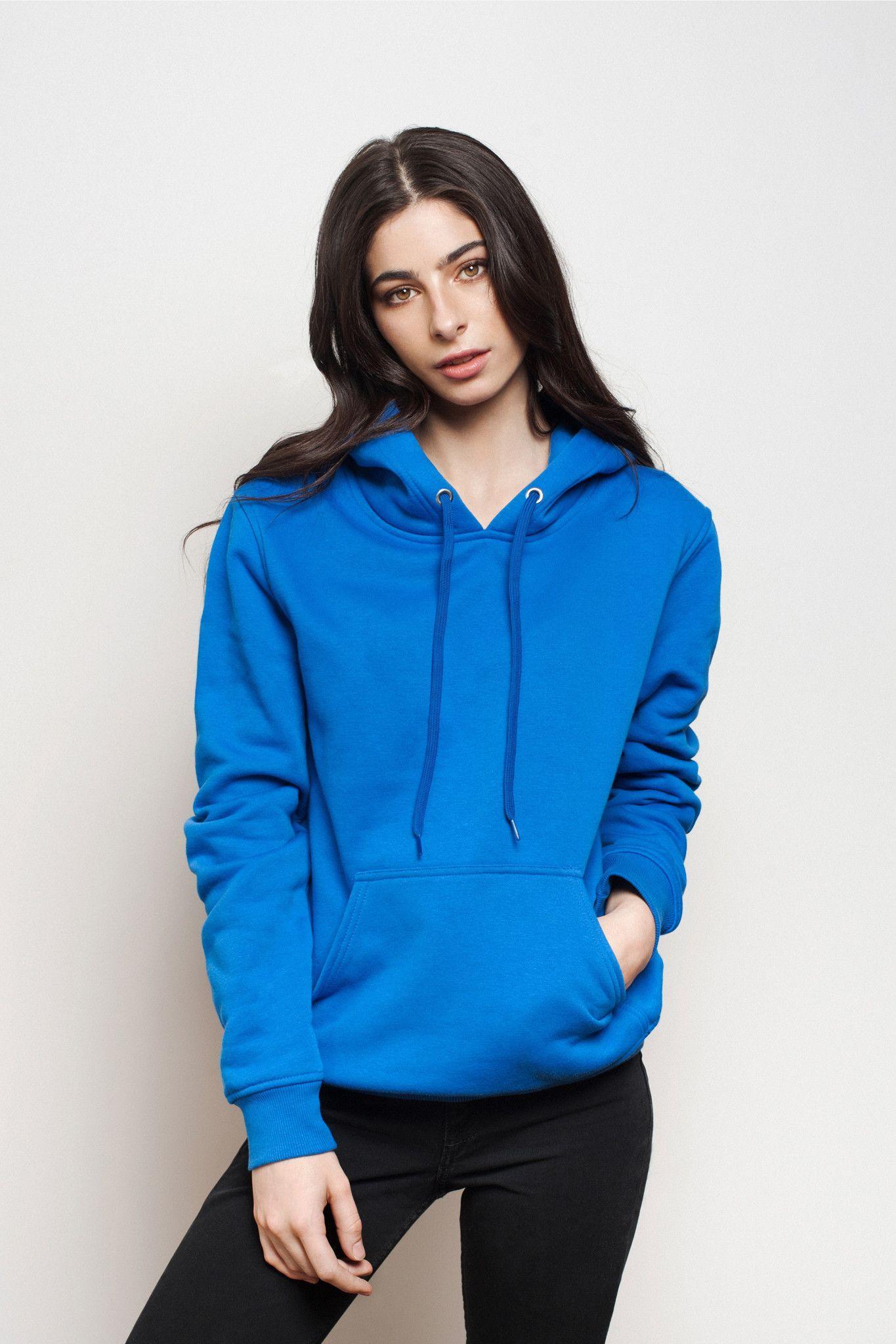 royal blue plain hoodie