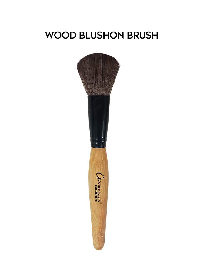 Glamorous Face Wood Blush-on Brush Professional Beauty Makeup Brush Blush Brush Blusher Brushes