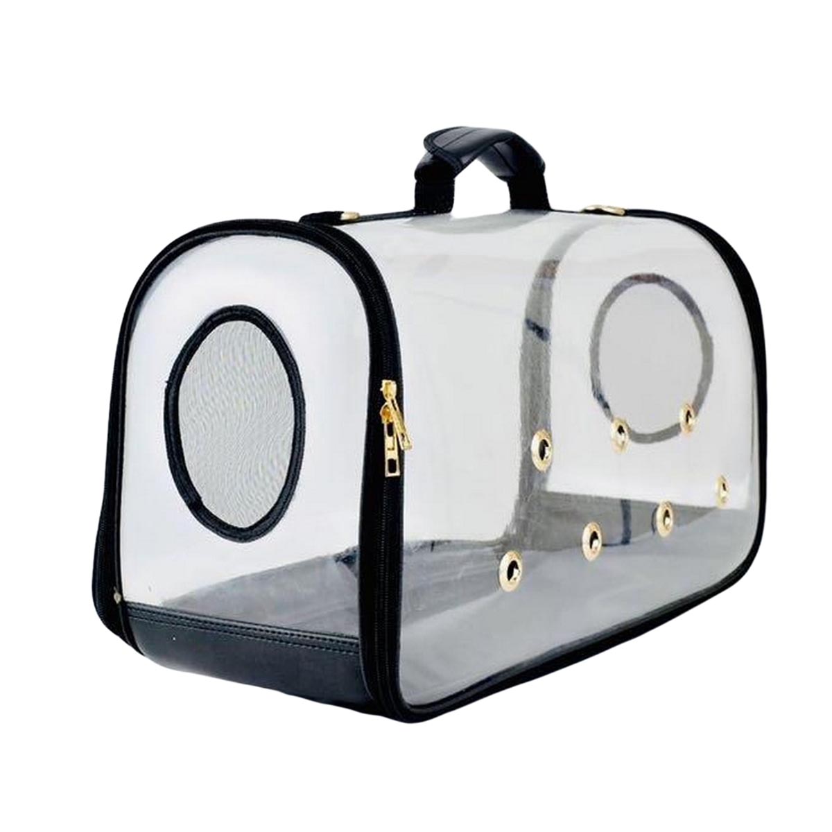 TRANSPARENT PET TRAVELING BAG WITH SHOULDER STRAP - XL