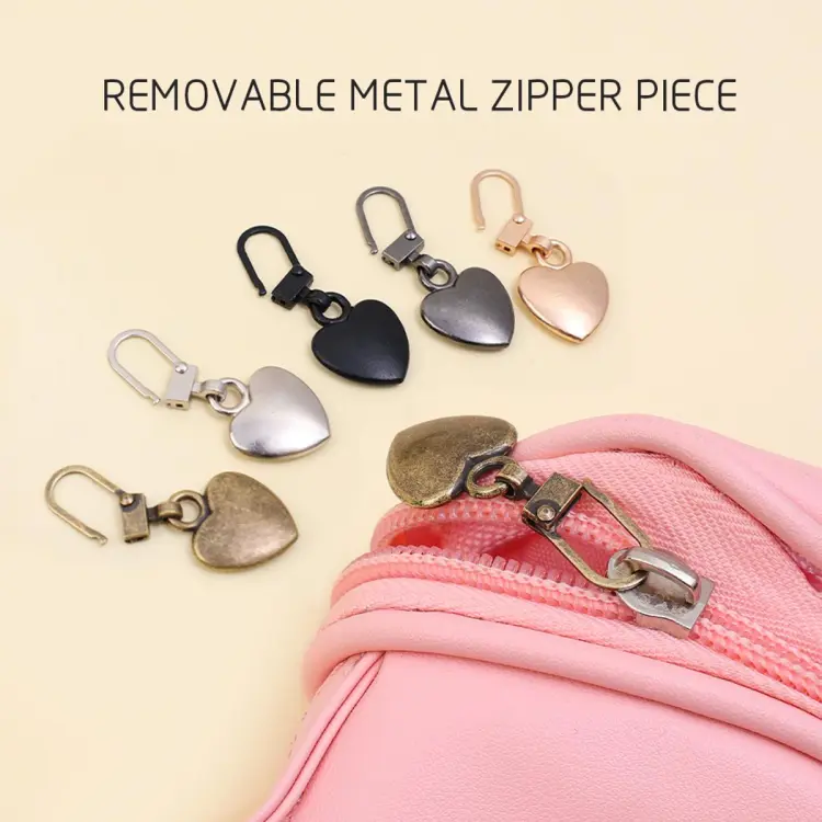 Zipper Pull Replacement,4pcs Universal Metal Luggage Replacement Zipper  Pulls Slider,Zipper Repair Kit, Suitcase Zipper Pull Tab for Backpack  Jackets