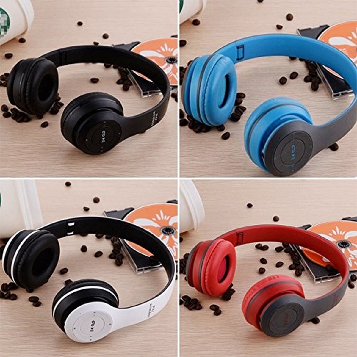 Special Edition P47 Headphone with Pop Window Over The Ear Wireless Bluetooth Headphone Support Sd Card use