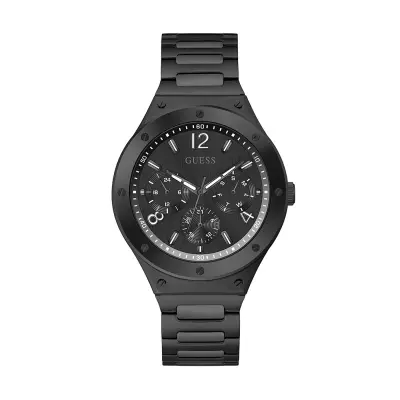 Guess black metal on sale watch