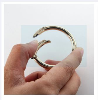 Spring Gate O Ring Openable Keyring Key Leather Bag Handbag Belt Strap Parts Pendant Buckle Snap Clasp Clip Trigger Hook