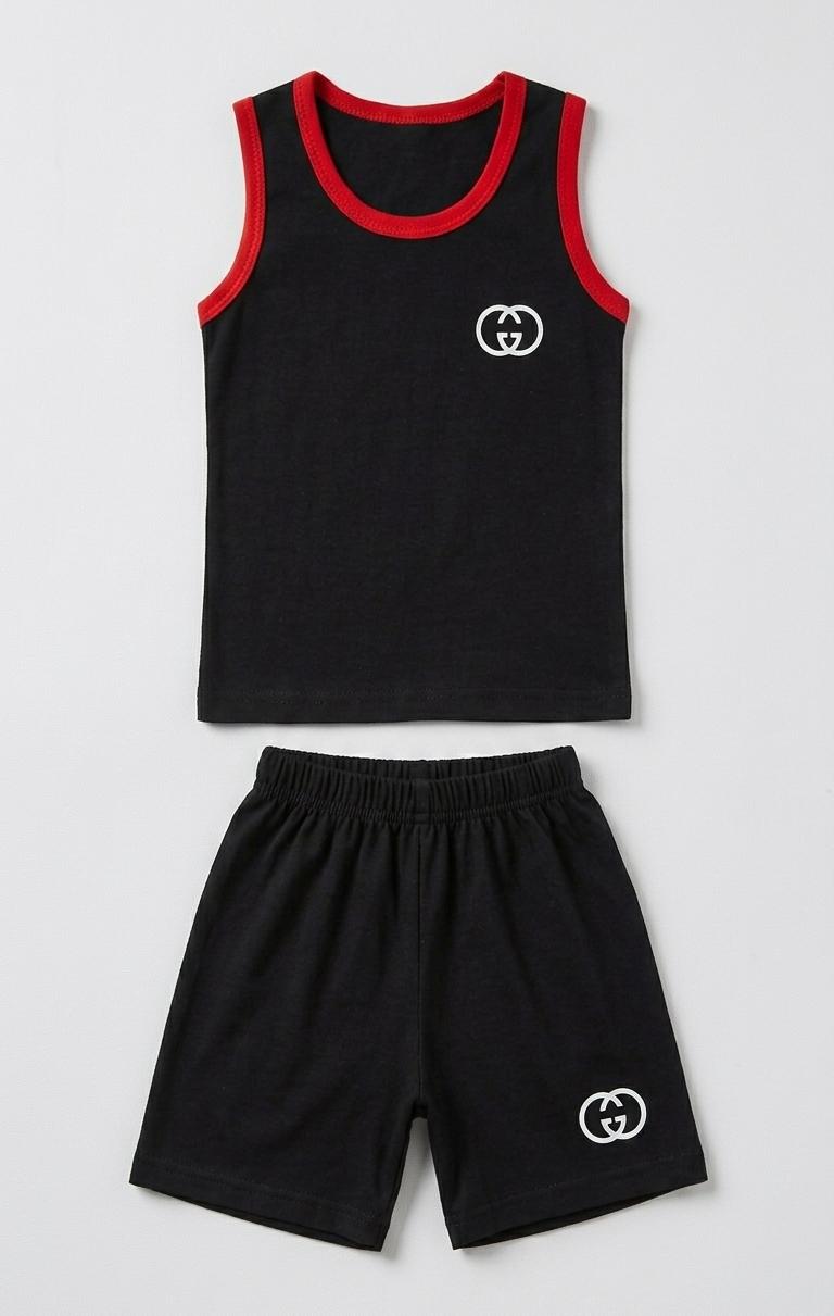 Kids Jersey Summer Sando Nicker Suits – Sando Top Shorts Set for Summer Wear, Soft & Breathable Premium Jersey, Durable Daily Wear