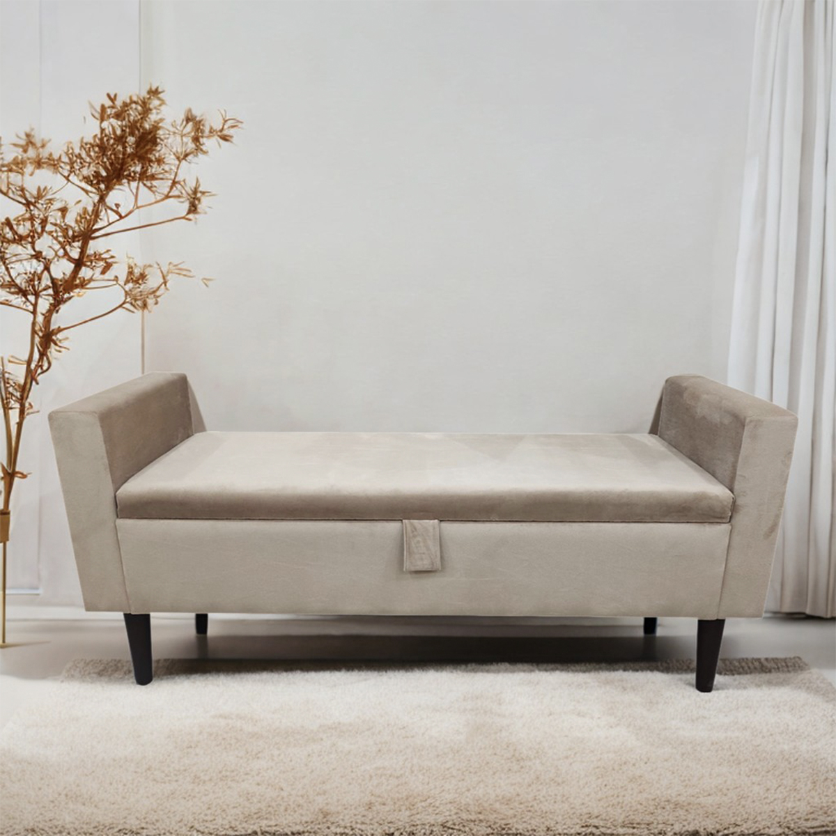 Buy upholstered ottoman bench Online at Best Price in Pakistan - Main Image