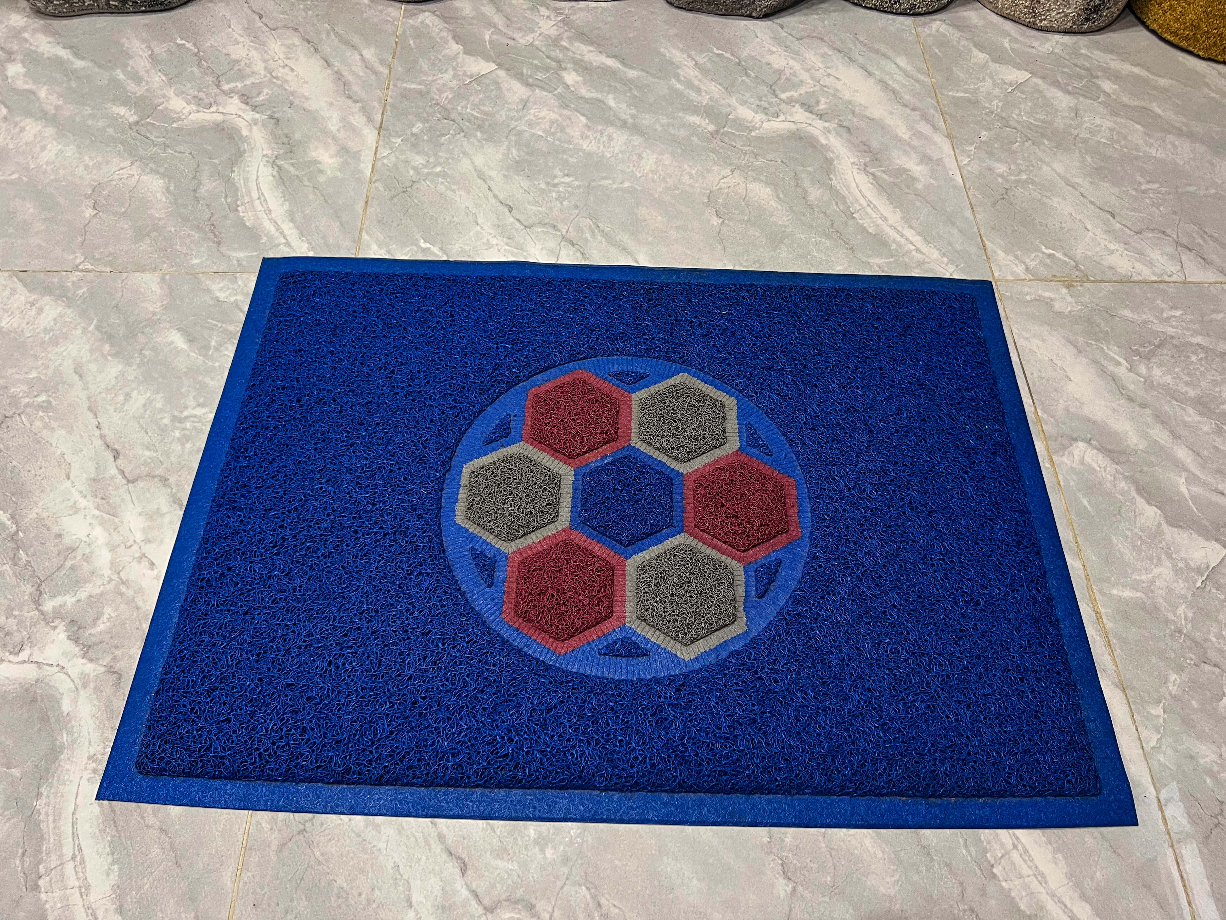 Farsh Door Mat Football Design PVC (Medium) 50x70cm (1.5x2.5ft