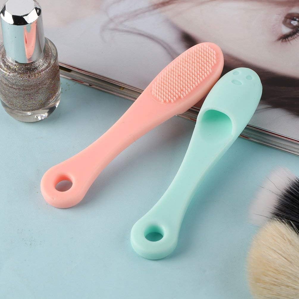 Silicone Face Cleaner Blackhead Remover Brush Cleanser Nose Pore Brush Finger Scruber Tool Facial Skin Cleaner Massage Brush Silicone Facial Cleansing Brush Nose Blackhead Remover Brush Face Finger Brush For Face Cleaning And Massage Tool Nose Pore Brush