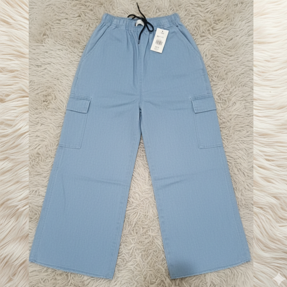Trendy Baggy Jeans for Girls | Soft Denim |Women High Waist Baggy Jeans – Wide Leg Loose Fit Korean Denim Pants for Girls | Trending Ladies Jeans, Mom Jeans, Straight Fit, Stylish & Comfortable Daily Wear Women Denim | Best Selling Baggy Jeans for Girls