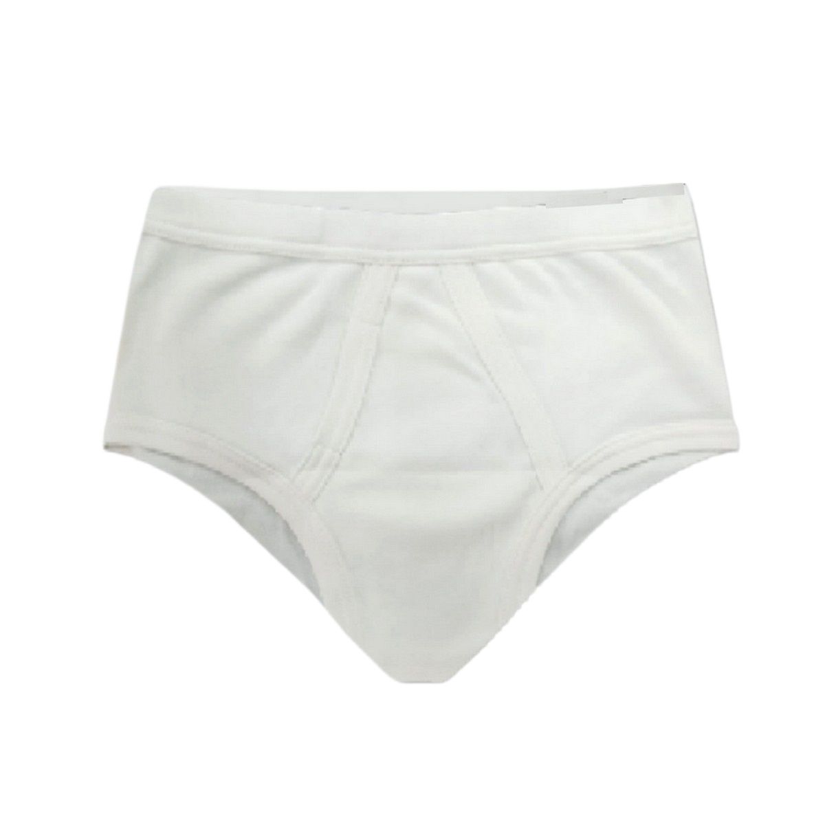 White Cotton Belt Style Brief Underwear for Men V-Cut Soft Comfortable Breathable Daily Wear