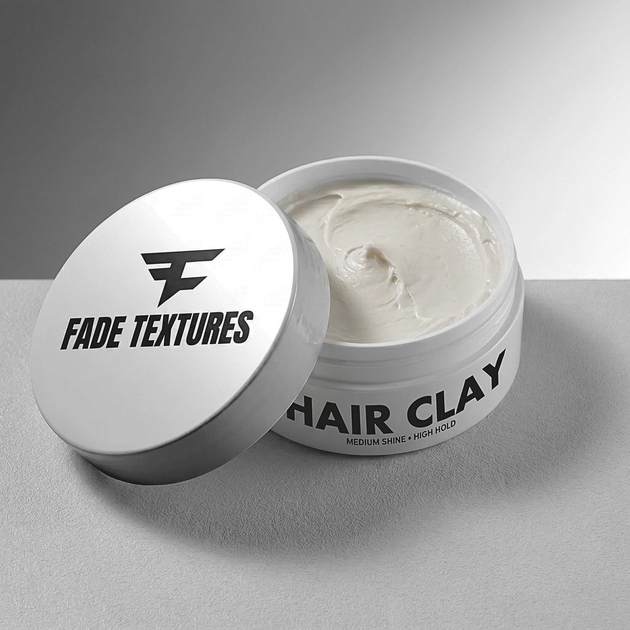 Fade Hair Clay - for Men hair - Hair Styling Wax & hair clay - instant volume & texture - medium shine + high hold - 50g