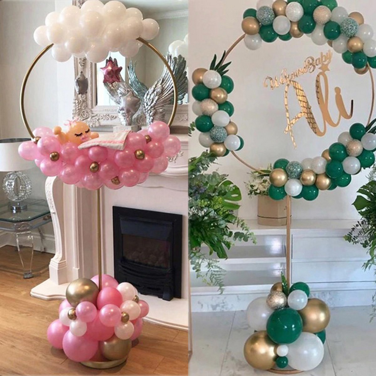 Round balloon arch balloons crown ring for wedding decoration baby