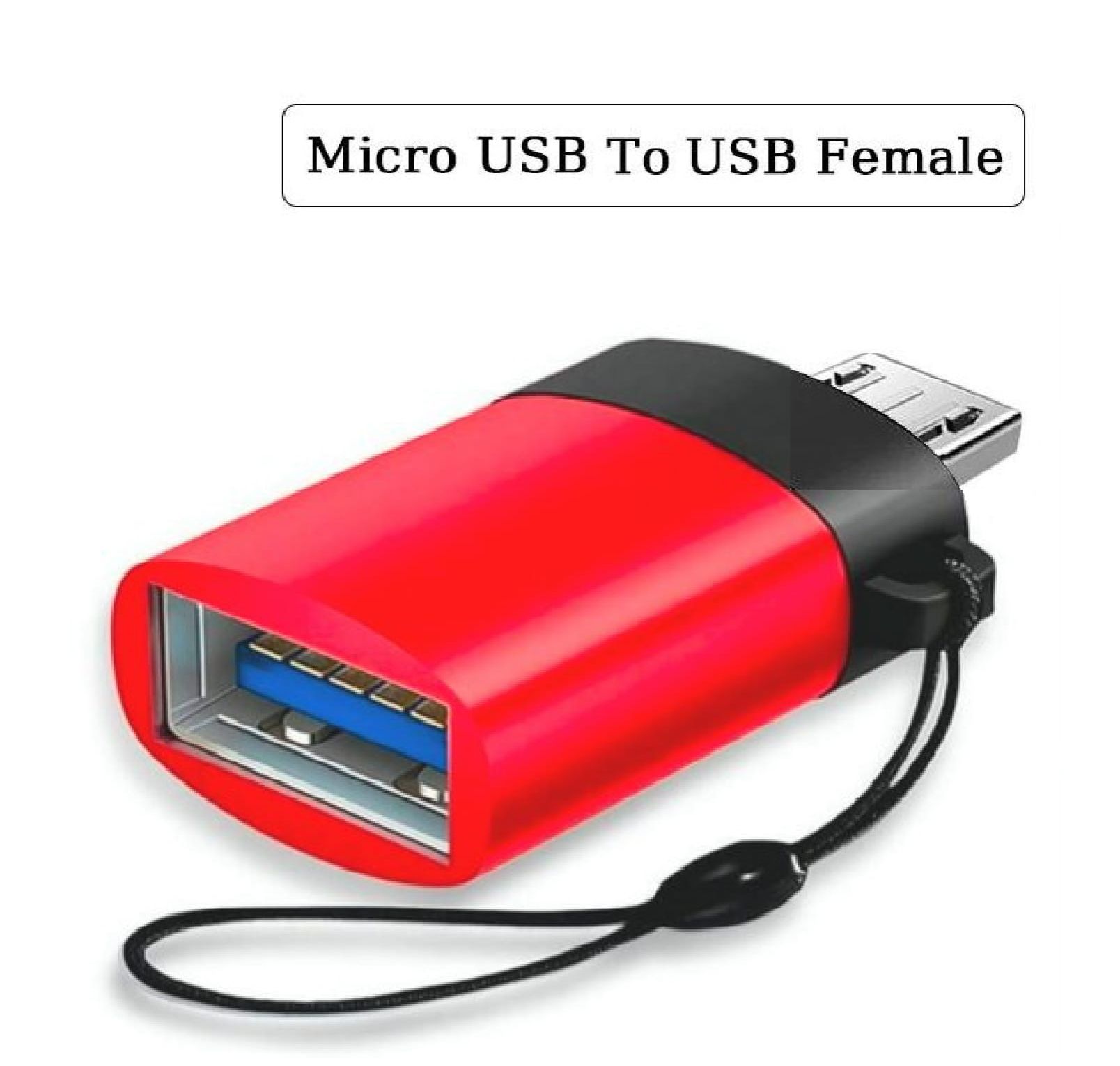 Micro OTG Adapter, Micro USB Male to USB-A Female Andriod OTG Adapter Compatible with Samsung S7 S6, OTG Micro Devices, Flash Drive, Keyboard (Black)