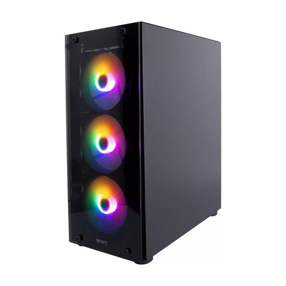 Boost Fox with 4 RGB Fans ATX Gaming Case Daraz.pk