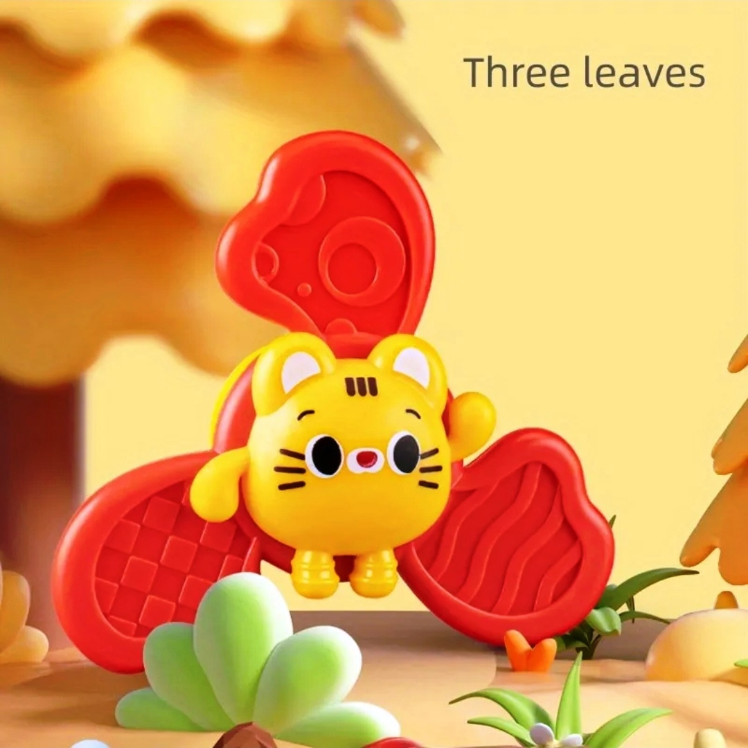 3 Pcs Baby Rattles Set, With Suction Cup Spinner Toy, Suitable For Travel, Dining Table & Bathroom