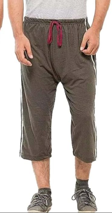 1Pcs Jersey Three Quarter Shorts For Men | Summer Shorts | With Pockets | With Side Strips | Shorts for Summer Wear
