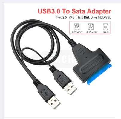 USB 3.0 to SATA 2.5" inch SSD / HDD Cable Converter / Hard Disk Adapter / Driver Free / Direct Plug and Play / Upto 5 Gbps Fast Data Transfer Speed / Mobile OTG / Laptop / PC