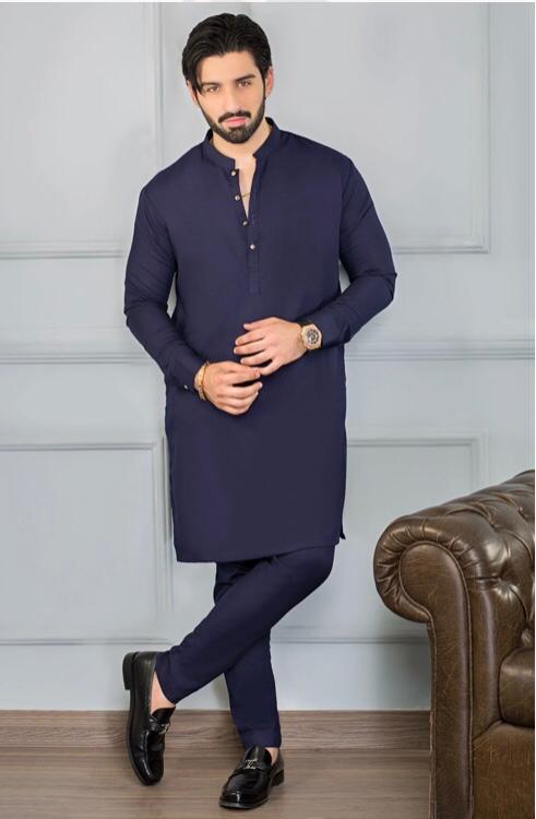 Navy Elegance kurta pajama for men