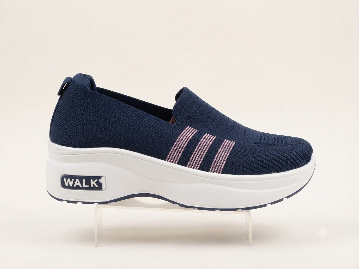 Women  Lightweight Slip On Comfort Walk Sneakers Breathable Mesh Casual Shoes