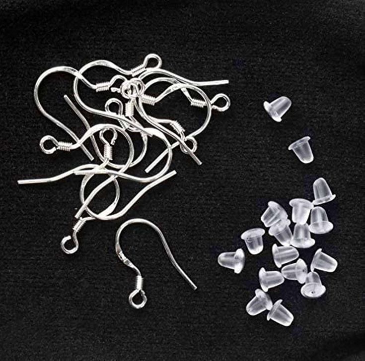 50 Pairs Silver Earring Hooks for DIY Jewelry Making