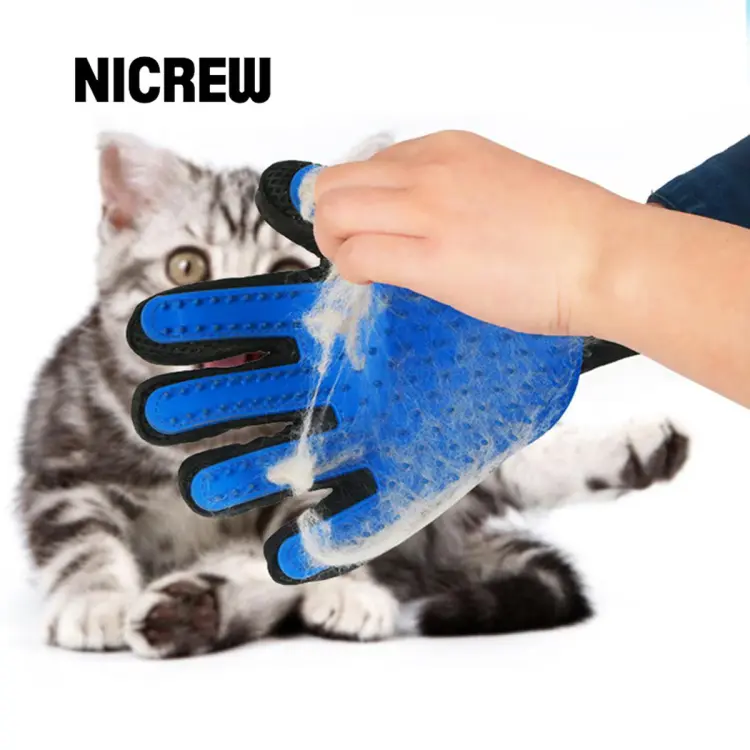 Cat shedding hot sale glove