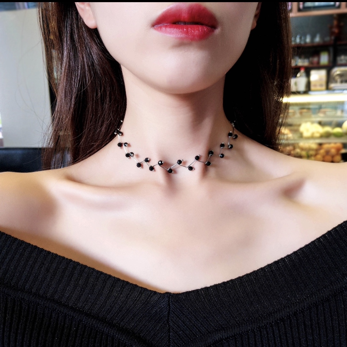 Faux Pearl choker necklace For Girls 