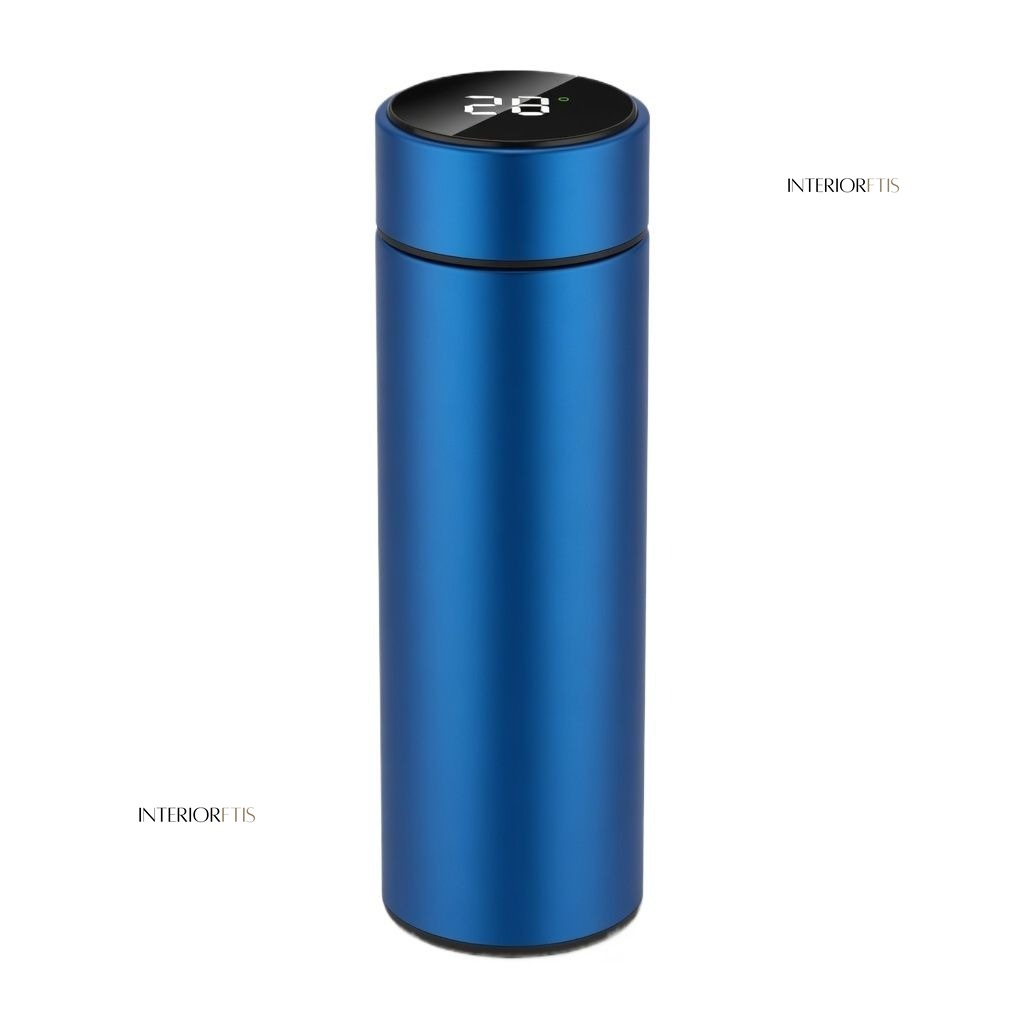 Digital Water Bottle, LED Temperature Display, Hot Cold Vacuum Flasks, stainless Steel Thermos, LED 500ML Smart Thermos