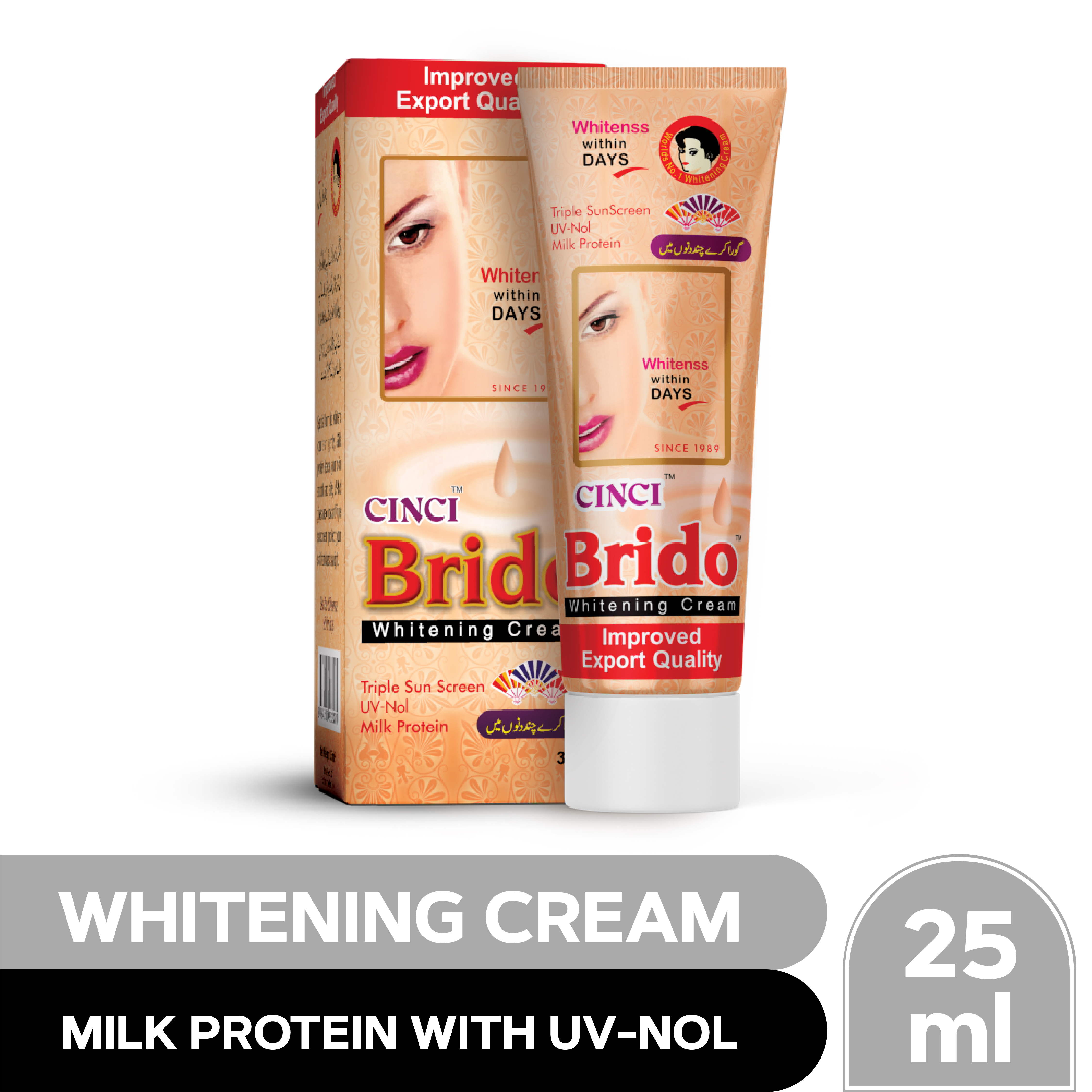 Whitening Cream formula with Milk Protein (25ml)