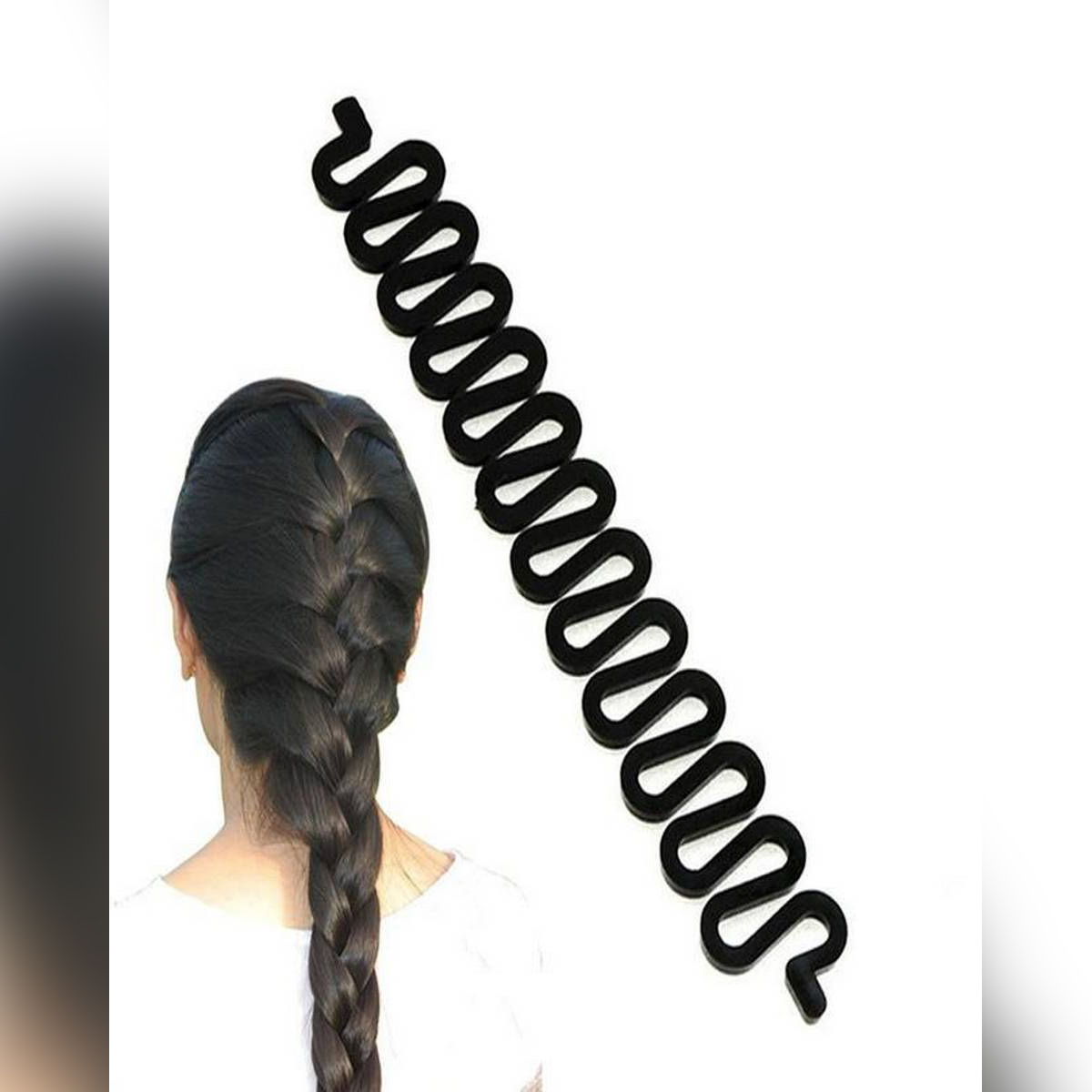 French Magic Hair Clip Braider - Black