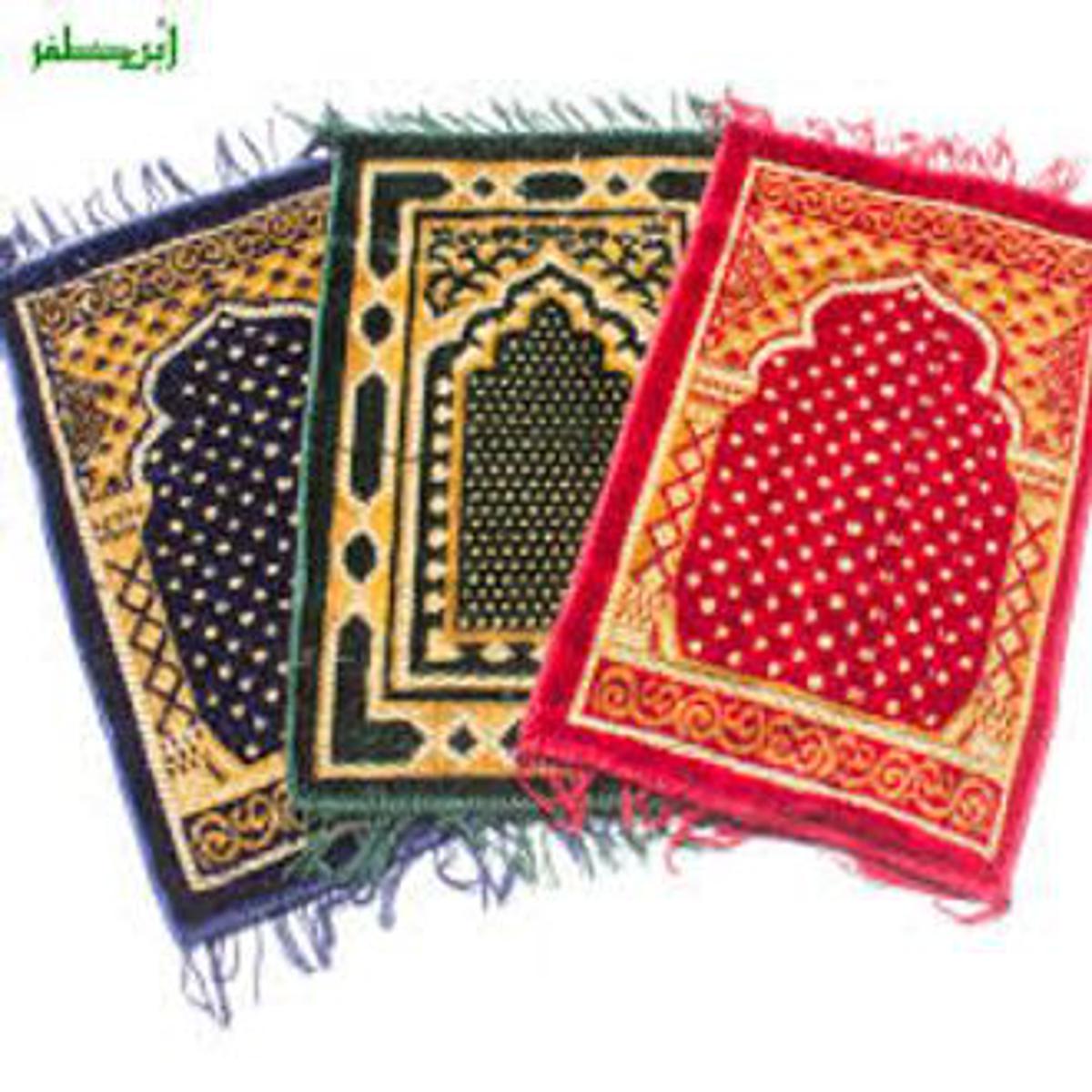 Soft Velvet Kids Prayer Mat | Children one Prayer Rug Janamaz / Jai Namaz